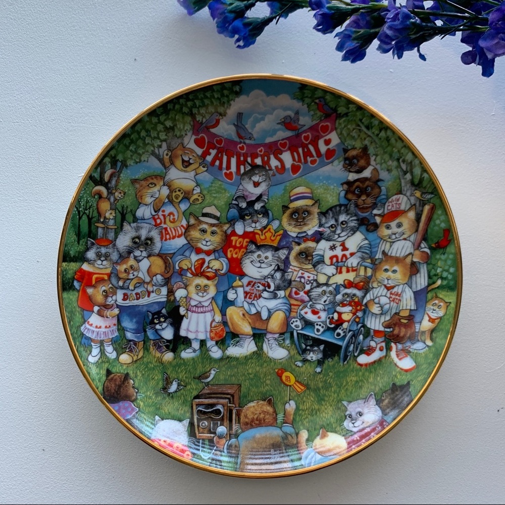 Franklin Mint Bill Bell “Purrfect Pops” Plate
